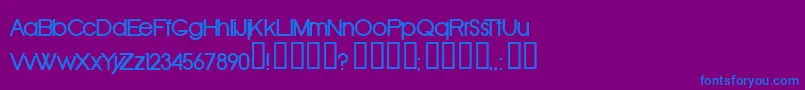 Шрифт Oldrb – синие шрифты на фиолетовом фоне