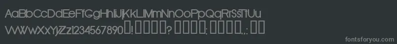 フォントOldrb – 黒い背景に灰色の文字