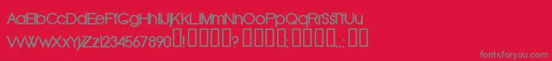 Oldrb Font – Gray Fonts on Red Background