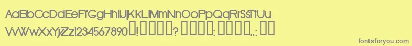 Oldrb Font – Gray Fonts on Yellow Background
