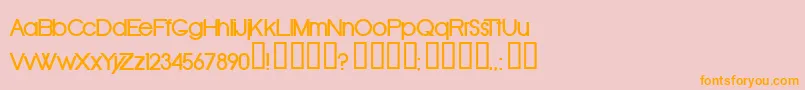 Oldrb Font – Orange Fonts on Pink Background