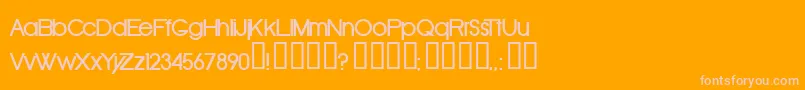 Oldrb Font – Pink Fonts on Orange Background