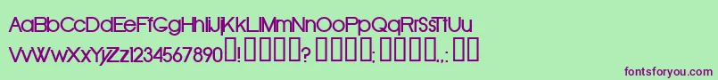 Oldrb Font – Purple Fonts on Green Background