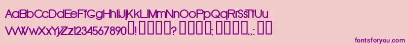 Oldrb Font – Purple Fonts on Pink Background