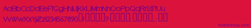 Oldrb Font – Purple Fonts on Red Background
