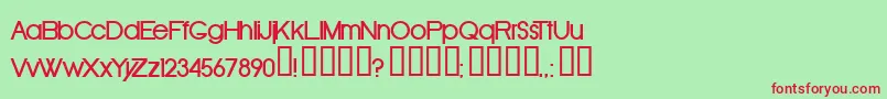 Oldrb Font – Red Fonts on Green Background