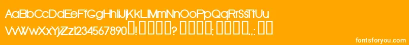 Oldrb Font – White Fonts on Orange Background