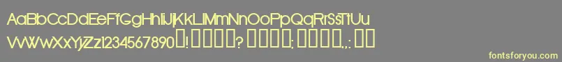 Шрифт Oldrb – жёлтые шрифты на сером фоне