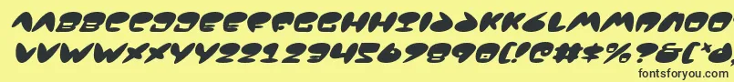 Jackv2i Font – Black Fonts on Yellow Background