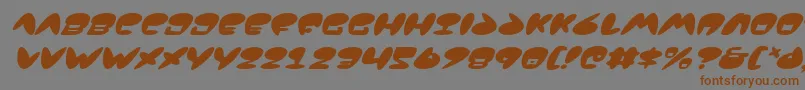 Jackv2i Font – Brown Fonts on Gray Background