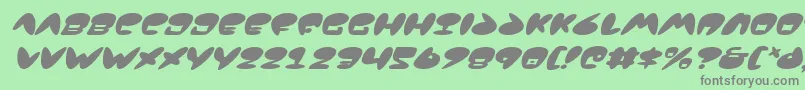 Jackv2i Font – Gray Fonts on Green Background