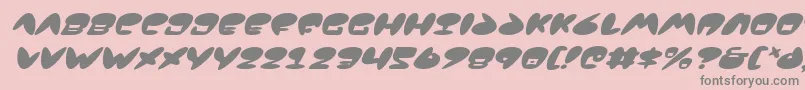 Jackv2i Font – Gray Fonts on Pink Background