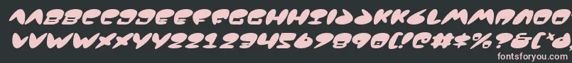 Jackv2i Font – Pink Fonts on Black Background