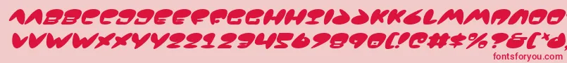 Jackv2i Font – Red Fonts on Pink Background