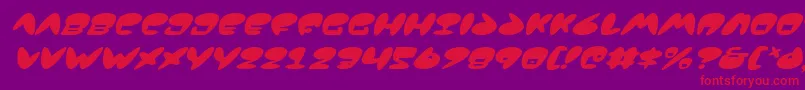 Jackv2i Font – Red Fonts on Purple Background