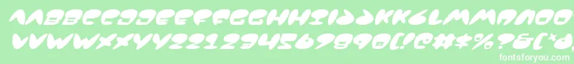 Jackv2i Font – White Fonts on Green Background