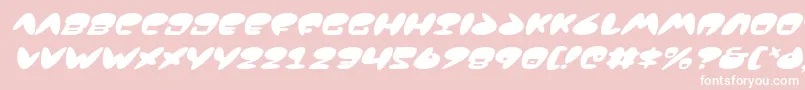 Jackv2i Font – White Fonts on Pink Background