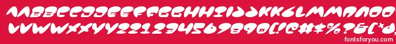 Jackv2i Font – White Fonts on Red Background