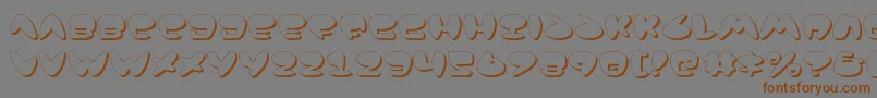 Шрифт Jackv2s – коричневые шрифты на сером фоне