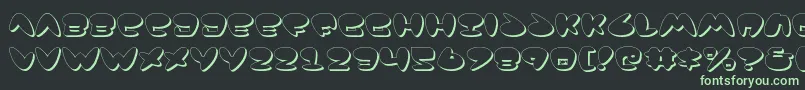 Jackv2s Font – Green Fonts on Black Background