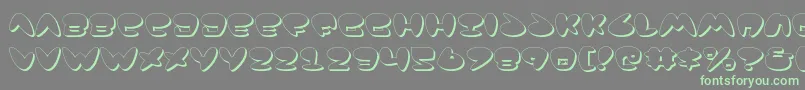 Jackv2s Font – Green Fonts on Gray Background