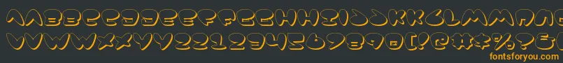 Jackv2s Font – Orange Fonts on Black Background