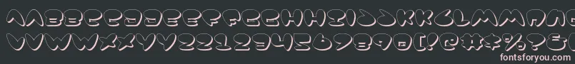 Jackv2s Font – Pink Fonts on Black Background