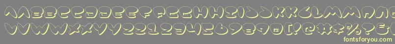 Jackv2s Font – Yellow Fonts on Gray Background