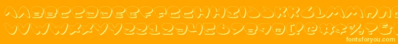 Jackv2s Font – Yellow Fonts on Orange Background