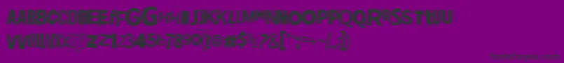 Jadefedga08 Font – Black Fonts on Purple Background