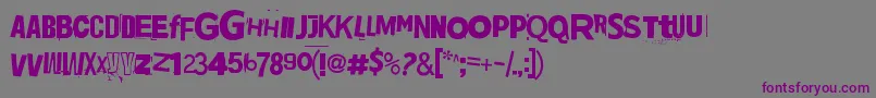 Jadefedga08 Font – Purple Fonts on Gray Background