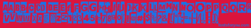 Jadefedgah8002 Font – Blue Fonts on Red Background