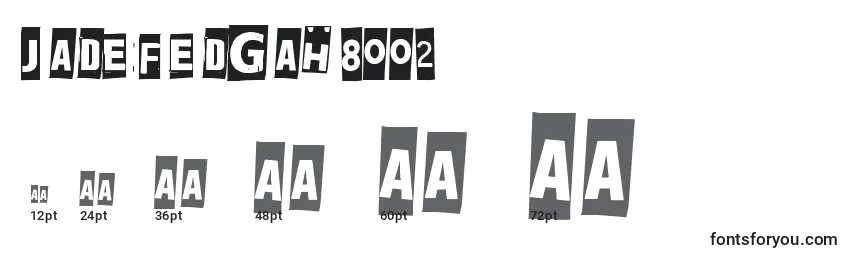 Jadefedgah8002 (130607) Font Sizes