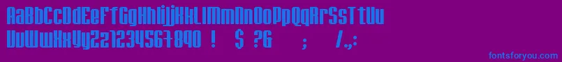 jadem    Font – Blue Fonts on Purple Background