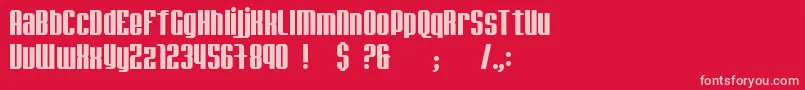 jadem    Font – Pink Fonts on Red Background