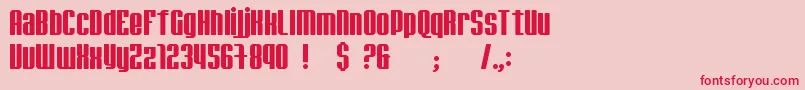jadem    Font – Red Fonts on Pink Background
