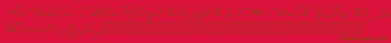 Jadyn Maria Font – Brown Fonts on Red Background