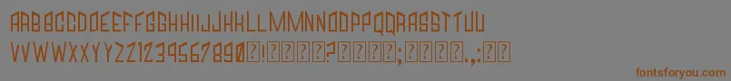 Jagged Font – Brown Fonts on Gray Background