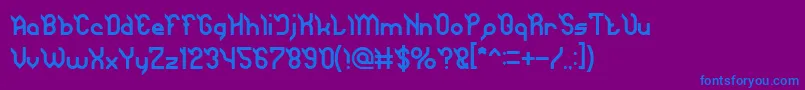 Шрифт JAGUAR – синие шрифты на фиолетовом фоне
