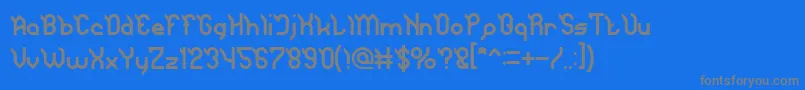 JAGUAR Font – Gray Fonts on Blue Background