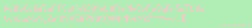 JAGUAR Font – Pink Fonts on Green Background