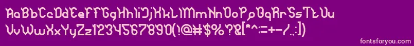 JAGUAR Font – Pink Fonts on Purple Background