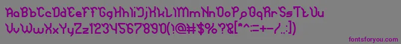 JAGUAR Font – Purple Fonts on Gray Background