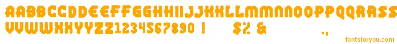 Jailbreak Font – Orange Fonts on White Background