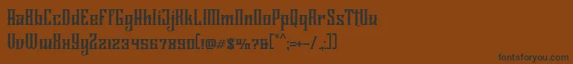 Подробнее о шрифте Jailetter Шрифт Jailetter – чёрные шрифты на коричневом фоне