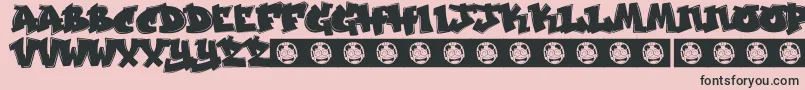 フォントJakarta – ピンクの背景に黒い文字