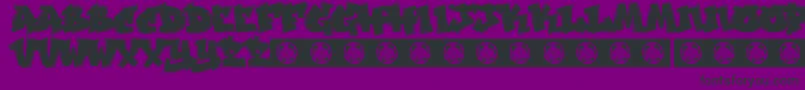Шрифт Jakarta – чёрные шрифты на фиолетовом фоне