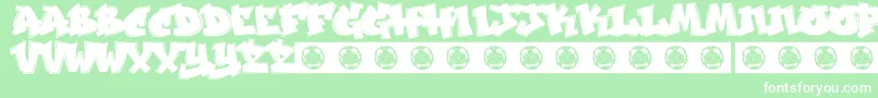 Jakarta Font – White Fonts on Green Background