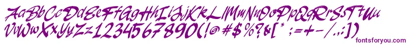 JakAs Italic-fontti – violetit fontit