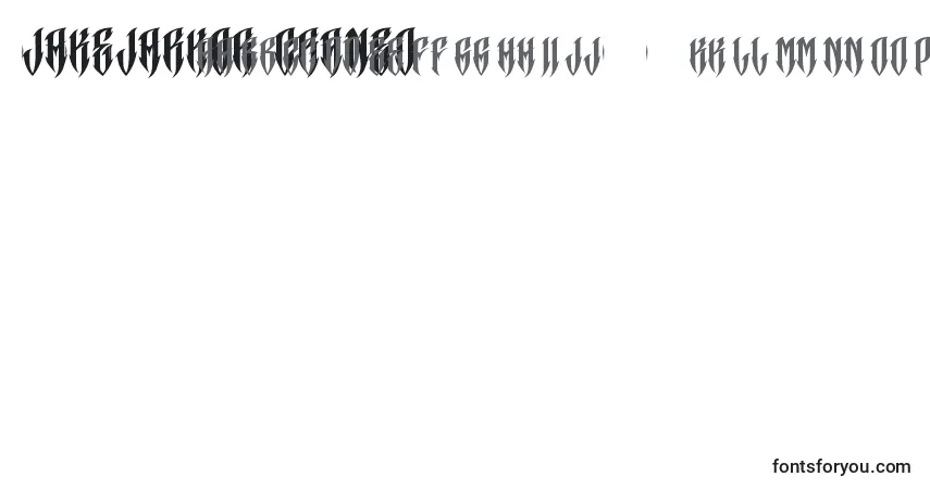Шрифт JAKEJARKOR   CRANEO – алфавит, цифры, специальные символы